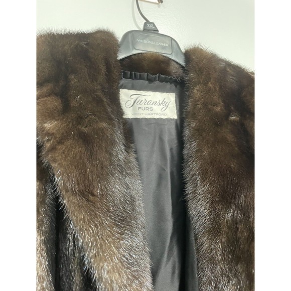 Womens Turansky Furs West Hartford‎ Full Length Mink Coat Size 14 16 XL - Picture 5 of 13